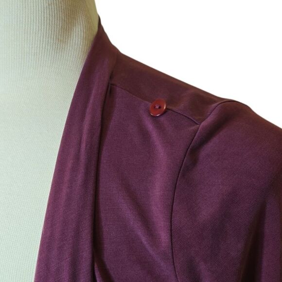 Chalet et ceci Wrap Cardigan Long Sleeve Convertable Drape Minimalist Medium - Picture 6 of 13